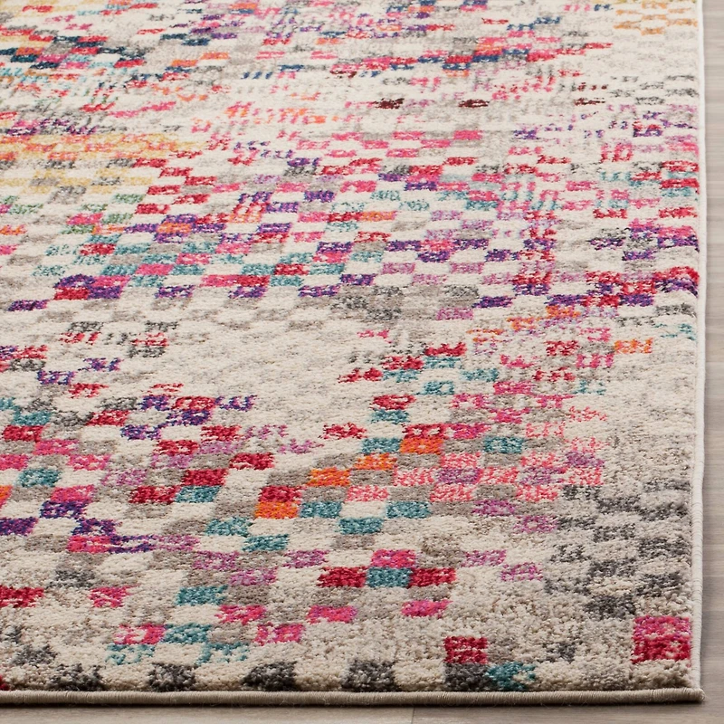 Monaco Checked 2'-2" X 6' Area Rug