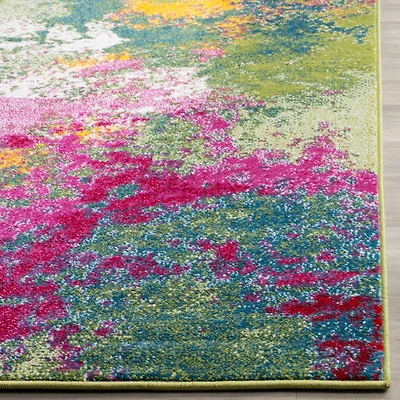 Water Color Modern Splash 2'-2" X 4' Area Rug