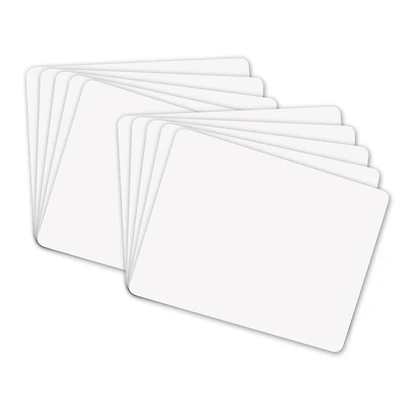 Pacon® 9" x 12" Ivory White Unruled Student Dry-Erase Board, 10 Pack