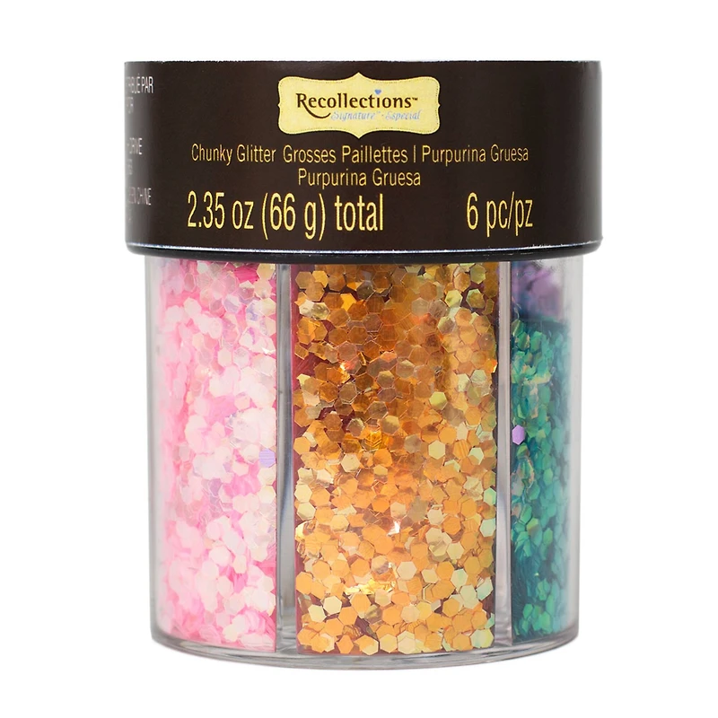 Signature Chunky Glitter Caddy, Pastels By Recollections™