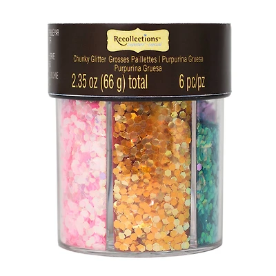 Signature Chunky Glitter Caddy, Pastels By Recollections™
