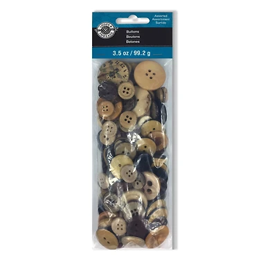 Wooden & Coconut Buttons By Loops & Threads®