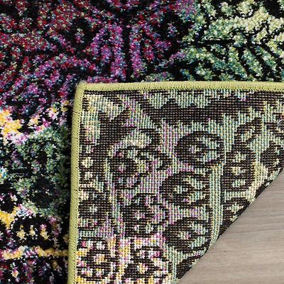 Water Color Boho Tribal 2'-7" X 5' Area Rug