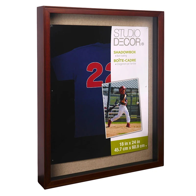 18" x 24" Walnut Shadow Box by Studio Décor®