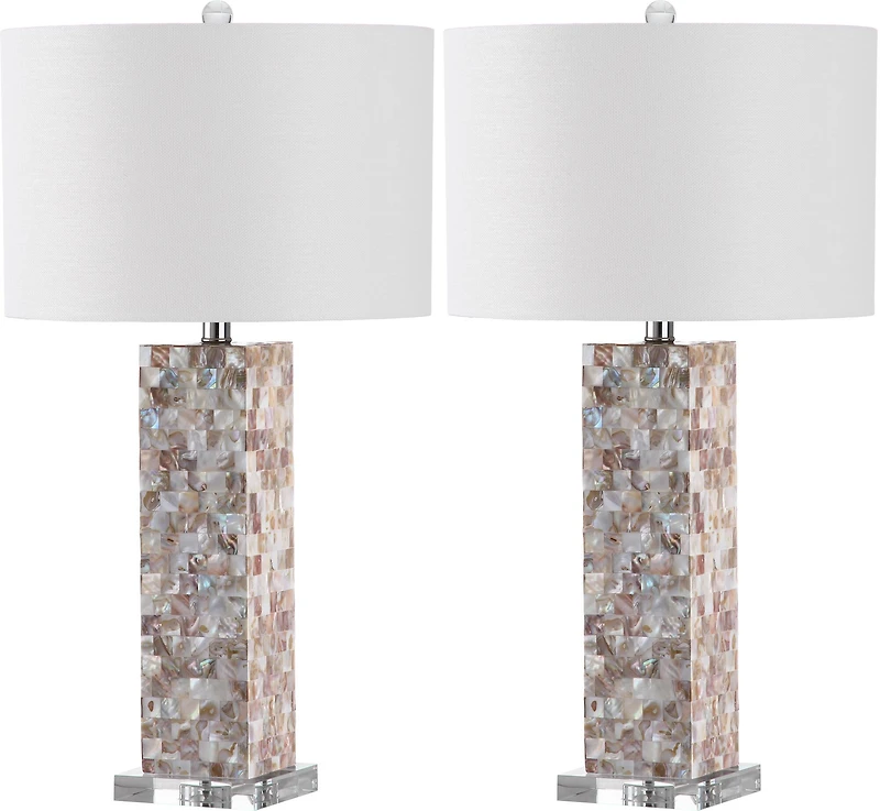 Jacoby Table Lamp Set in Cream