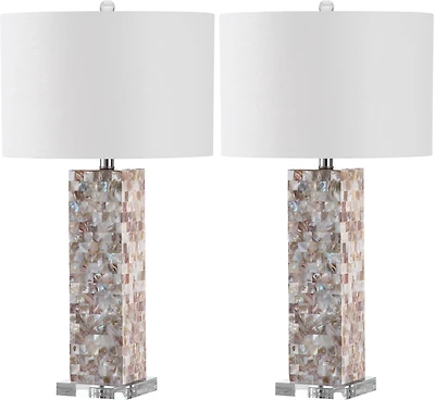 Jacoby Table Lamp Set in Cream