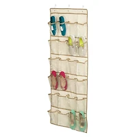 Honey Can Do 24-Pocket Canvas OTD Shoe Organizer