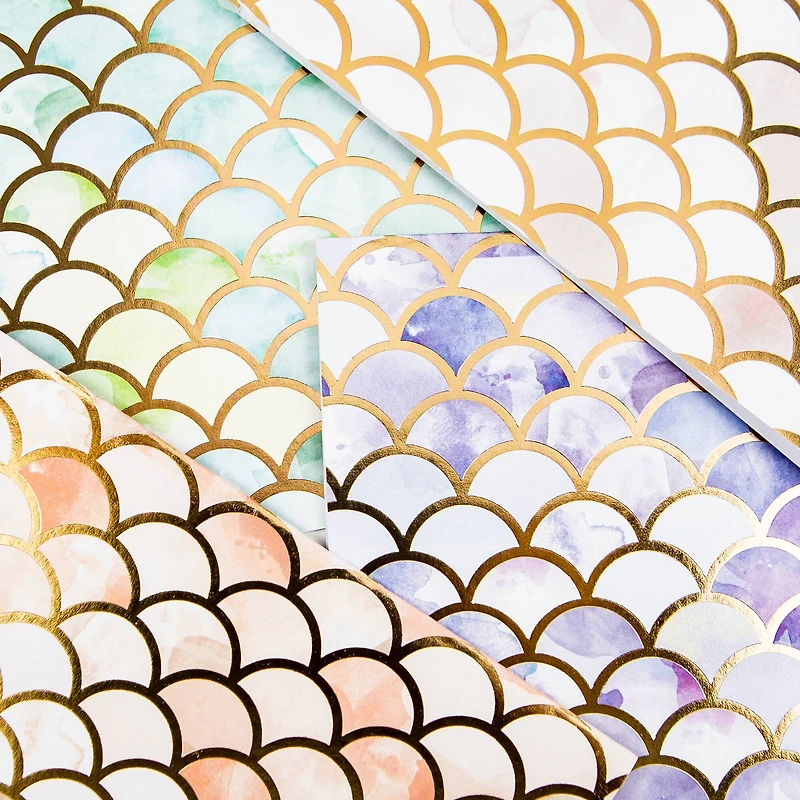 Assorted Mermaid Coast Cards & Envelopes by Recollections™, 4.25" x 5.5"