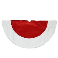 26" Red & White Velveteen Tree Skirt