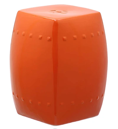Villa Garden Stool in Orange