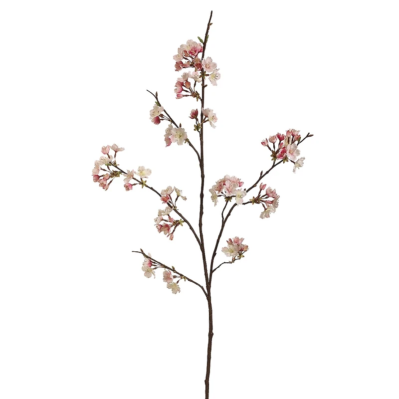 Pink & Cream Cherry Blossom Stem