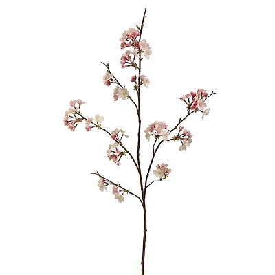 Pink & Cream Cherry Blossom Stem