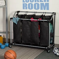 Honey Can Do Deluxe Quad Laundry Sorter with Mesh Bags