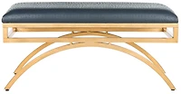 Moon Arc Bench in Navy & Gold