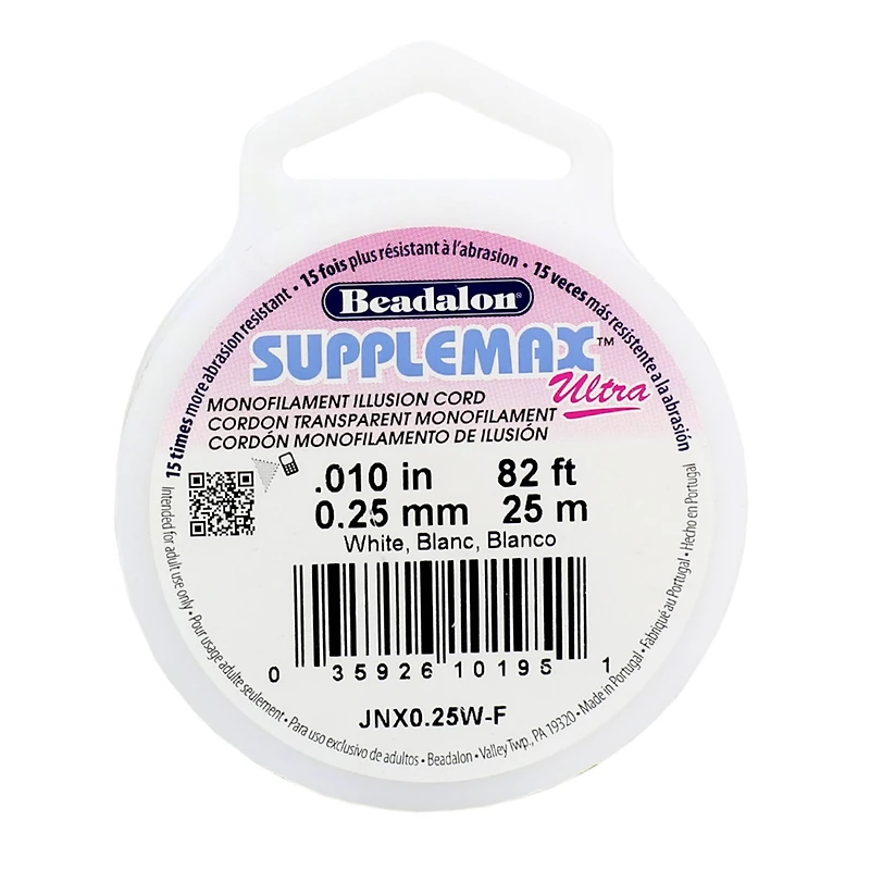 Beadalon® Supplemax™ 0.25mm Ultra Monofilament Illusion Cord