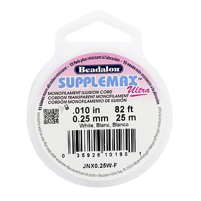 Beadalon® Supplemax™ 0.25mm Ultra Monofilament Illusion Cord