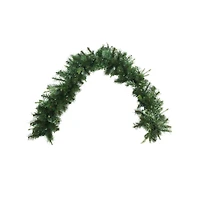 Pre-Lit Cashmere Mixed Pine Artificial Garland, Warm White LED Lights
