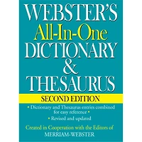 Webster's All-in-One Dictionary & Thesaurus