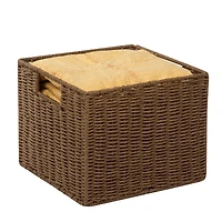 Honey Can Do Brown Parchment Cord Basket