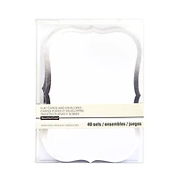 Silver Foil Flat Cards & Envelopes by Recollections™, 5" x 7"