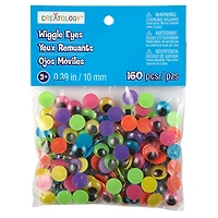 12 Packs: 160 ct. (1,920 total) Neon Wiggle Eyes by Creatology™