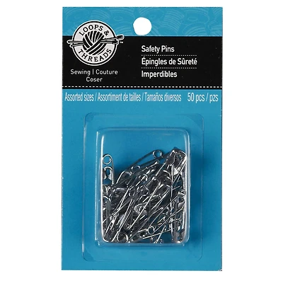 Loops & Threads™ Safety Pins, Assorted