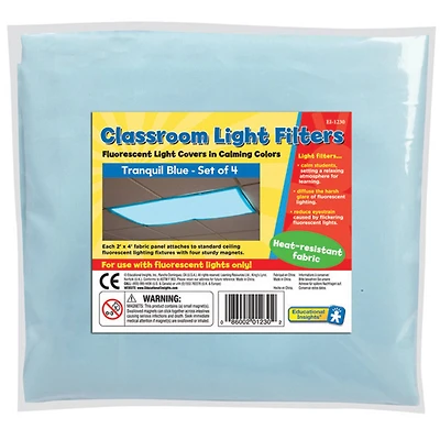 Classroom Light Filters, Tranquil Blue