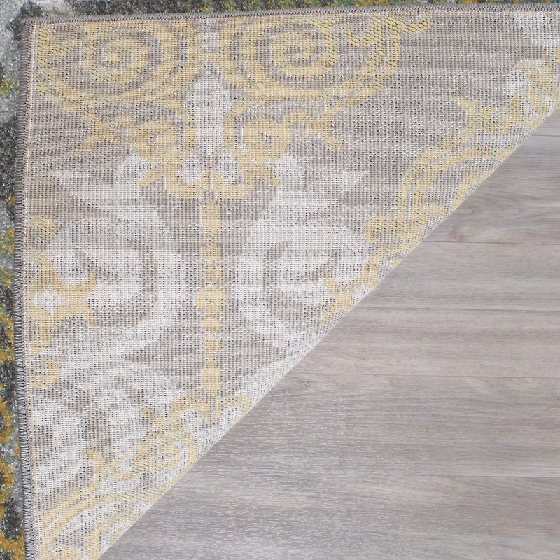 Evoke Damask 2'-2" X 4' Area Rug