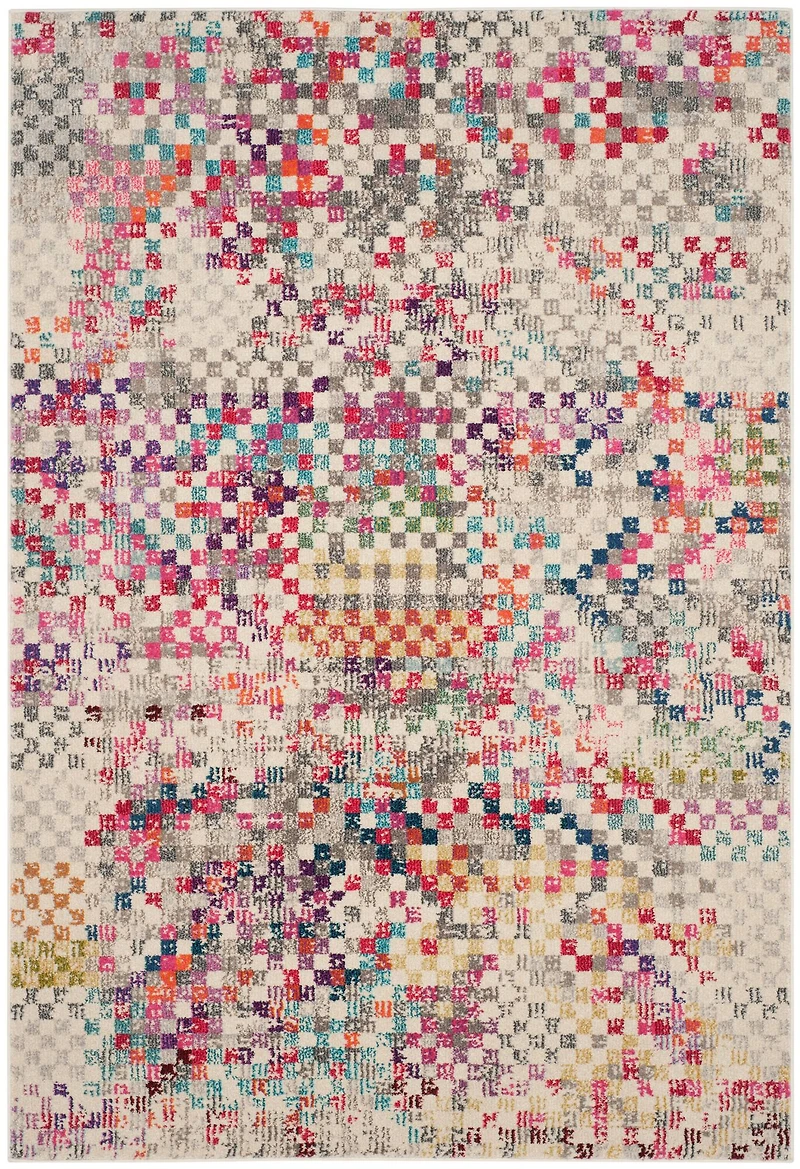 Monaco Checked 3' X 5' Area Rug