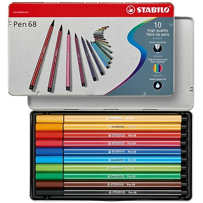 Stabilo® Pen 68 Metal Tin Set
