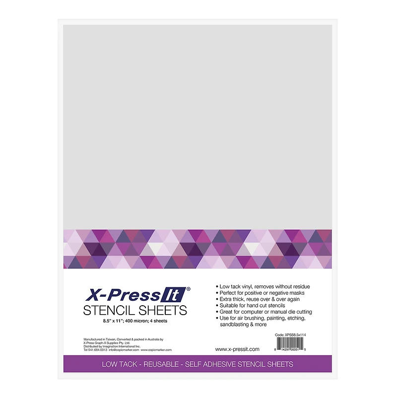 X-Press It® Stencil Sheets, 8.5" x 11"