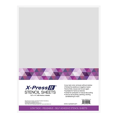 X-Press It® Stencil Sheets, 8.5" x 11"