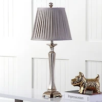 Athena Table Lamp Set in Silver
