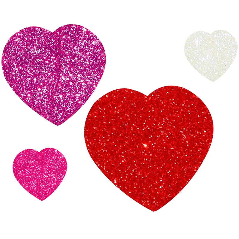 Foam Glitter Heart Stickers by Creatology™