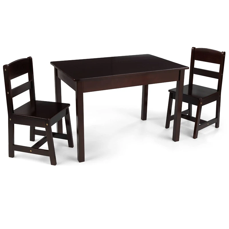 KidKraft Espresso Rectangle Table & 2 Chair Set