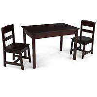 KidKraft Espresso Rectangle Table & 2 Chair Set