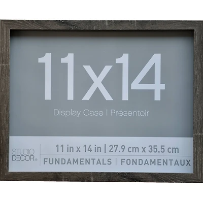 2 Pack Fundamentals 11" x 14" Gray Shadow Boxes by Studio Décor®
