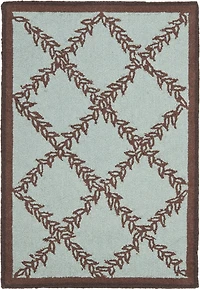 Chelsea Leaf Border 1'-8" X 2'-6" Accent Rug
