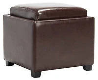Bobbie Ottoman in Cordavan