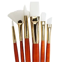Princeton™ RealValue™ White Taklon Brush Set With Fan