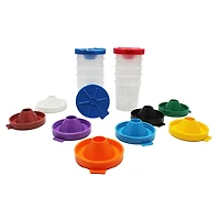 6 Packs: 10 ct. (60 total) Creativity Street® No-Spill Dual-Lid Paint Cups