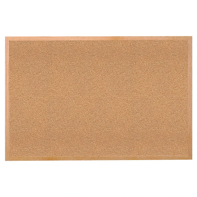 Ghent Cork Bulletin Board w/Wood Frame, 18" x 24"