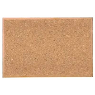 Ghent Cork Bulletin Board w/Wood Frame, 18" x 24"