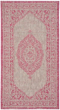 Courtyard Medallion 2' X 3'-7" Accent Rug