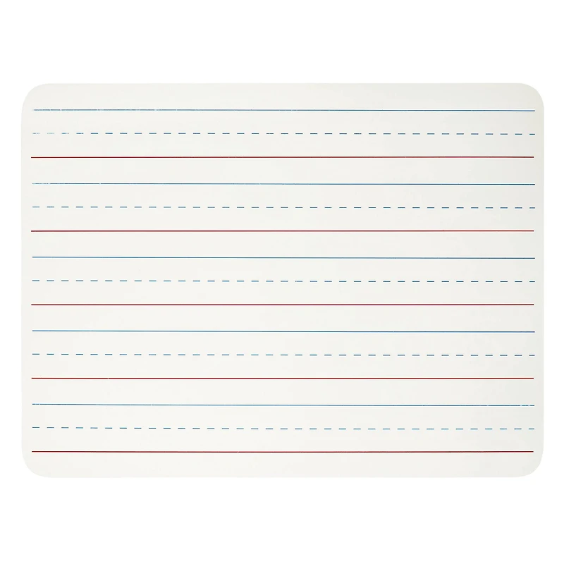 Dry Erase Lap Board, 1-Sided Lined, 9" x 12", Pack of 12