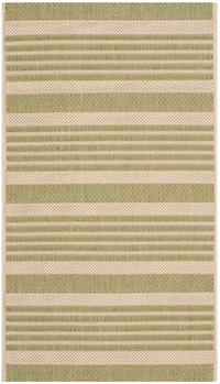 Courtyard Stripe 4' X 5'-7" Area Rug