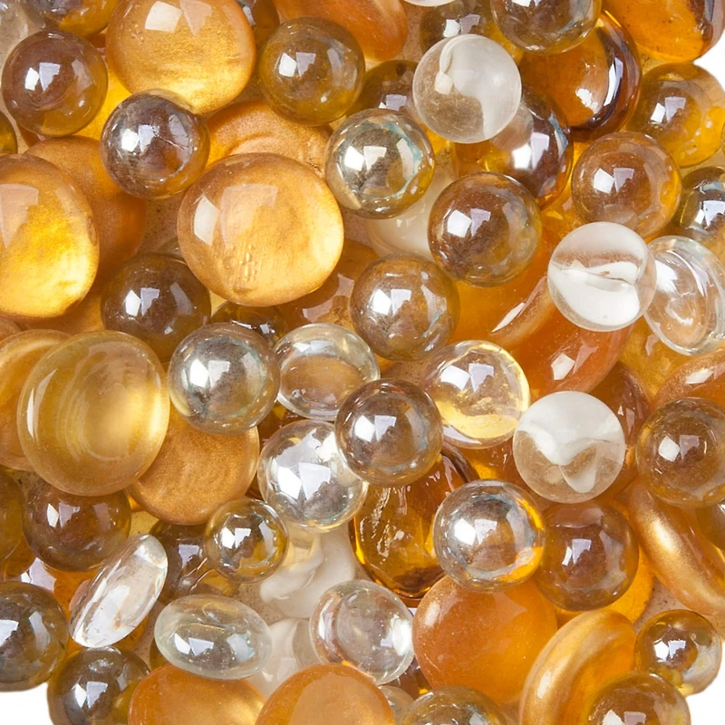 Gold Glass Gems & Marbles By Ashland™