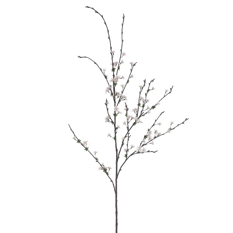White Blush Cherry Blossom Stem