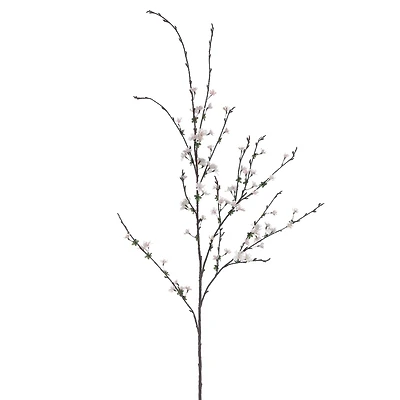 White Blush Cherry Blossom Stem
