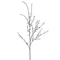 White Blush Cherry Blossom Stem